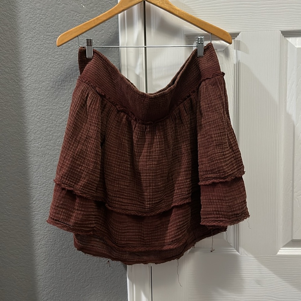 Anthropologie brown smocked SET size 3X - Picture 5 of 6
